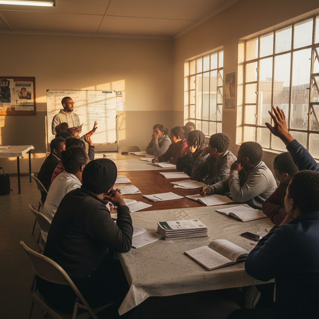 A meeting in Africa about public health